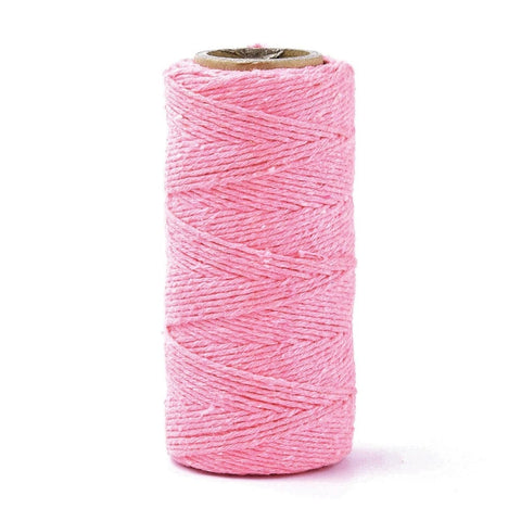 HOT PINK (CM8255-B02) (CM8255-B10) Macrame Cotton Cord, Twisted Cotton Rope, 1.5mm (70m) (CM8255-B10) Macrame Cotton Cord, Twisted Cotton Rope, 1.5mm (70m)