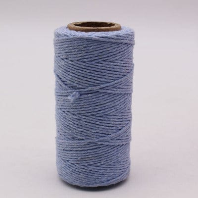 LT. BLUE ((CM8266-B10) (CM8255-B10) Macrame Cotton Cord, Twisted Cotton Rope, 1.5mm (70m) (CM8255-B10) Macrame Cotton Cord, Twisted Cotton Rope, 1.5mm (70m)