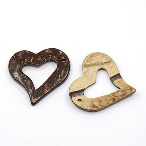 Coconut Heart Pendants Coconut heart pendants