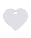 SILVER (HA8013-1) (HA8013-X) Colored Aluminum Double Sided Dog ID Tag Heart,  33x37.6mm (2 PCS) (HA8013-X) Colored Aluminum Double Sided Dog ID Tag Heart,  33x37.6mm (2 PCS)