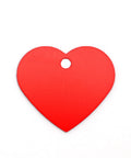 RED (HA8013-10) (HA8013-X) Colored Aluminum Double Sided Dog ID Tag Heart,  33x37.6mm (2 PCS) (HA8013-X) Colored Aluminum Double Sided Dog ID Tag Heart,  33x37.6mm (2 PCS)
