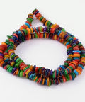 Colourful Dyed Shell Chips Dyed shell chips