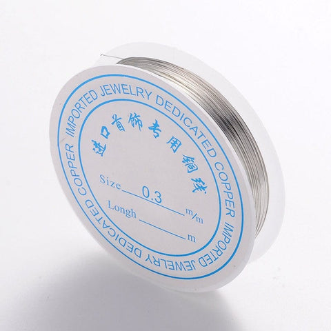 SILVER Copper Jewelry Wire, 0.3mm Copper Jewelry Wire, Nickel Free, Golden