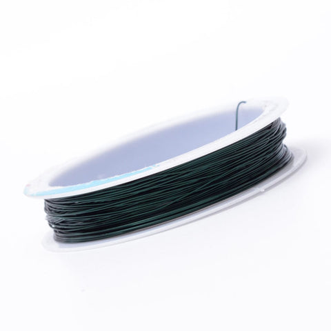 DARK GREEN Copper Jewelry Wire, 0.3mm Copper Jewelry Wire, 0.3mm