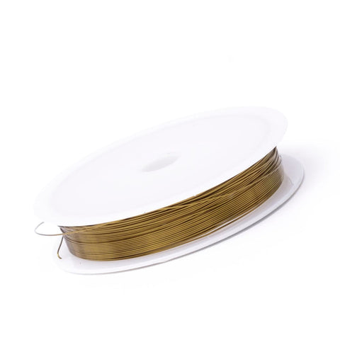 DARK GOLDENROD Copper Jewelry Wire, 0.3mm Copper Jewelry Wire, 0.3mm