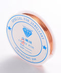 BROWN Copper Jewelry Wire, 0.4mm Copper Jewelry Wire, Nickel Free, Brown Size: about 0.4mm thick, about 15m/roll.
