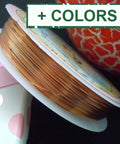 Copper Jewelry Wire, 0.4mm Copper Jewelry Wire, Purple Size: about 0.4mm thick, 12m/roll.