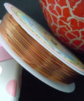 (WR870C) CHOCOLATE Copper Jewelry Wire, 0.4mm Copper Jewelry Wire, Purple Size: about 0.4mm thick, 12m/roll.