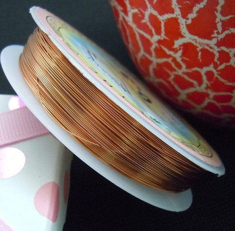 (WR870C) CHOCOLATE Copper Jewelry Wire, 0.4mm Copper Jewelry Wire, Purple Size: about 0.4mm thick, 12m/roll.