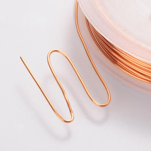 CHOCOLATE (CW8234-14) Copper Jewelry Wire, 0.8mm 3 meters/roll. Copper Jewelry Wire, 0.8mm 3 meters/roll.