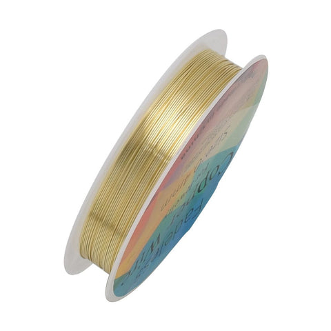LIGHT GOLD Copper Jewelry Wire, Size: 1mm 2.5 meters Copper Jewelry Wire, Size: 1mm 2.5 meters