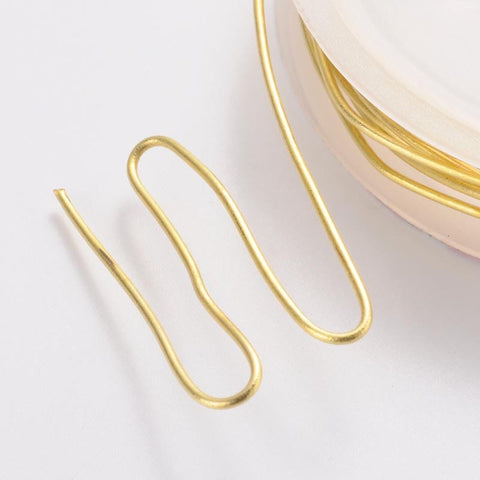 GOLD Copper Jewelry Wire, Size: 1mm 2.5 meters Copper Jewelry Wire, Size: 1mm 2.5 meters