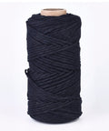 BLACK ROLL 100 METERS Cotton String Threads, Macrame Cord, 3mm Cotton String Threads, Macrame Cord, 3mm