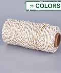 Cotton String Threads, Macrame  with Gold Wire, 1~1.5mm Cotton String Threads, Macrame  with Gold Wire, 1~1.5mm