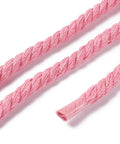 PINK Cotton Thread Cords, 3-Ply twisted cord measures approx. 5mm Cotton Thread Cords, 3-Ply twisted cord measures approx. 5mm