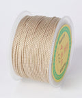 WHEAT 50 YARDS ROLL (CP7855-14) (CP7855-X) Round Polyester Cords, Milan Cords/Twisted Cords,1.5~2mm (50yards or 5 MTRS) (CP7855-X) Round Polyester Cords, Milan Cords/Twisted Cords,1.5~2mm (50yards or 5 MTRS)