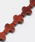 (CR2051-08) Synthetic Turquoise Beads, Dyed, Cross, 8x10x3mm (35 PCS) (CR2051-08) Synthetic Turquoise Beads, Dyed, Cross, 8x10x3mm (35 PCS)
