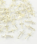 (CR3706) Cross link Silver colour  (20 PCS) (CR3706) Cross link Silver colour  (20 PCS)