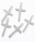 (CR7175A) 304 Stainless Steel Pendants, Cross, 23mmx12mm (20 PCS) (CR7175A) 304 Stainless Steel Pendants, Cross, 23mmx12mm (20 PCS)