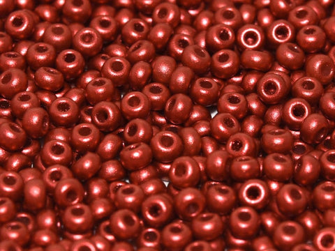(CSB11-01890) CZECH SEED BEADS 11-0 LAVA RED (25 GMS) CZECH SEED BEADS 11/0 LAVA RED