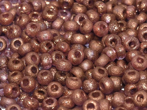 (CSB6-00030-14415E) CZECH SEED BEADS 6/0 CRYSTAL ETCHED BRONZE (25 GMS) (CSB6-00030-14415E) CZECH SEED BEADS 6/0 CRYSTAL ETCHED BRONZE (25 GMS)