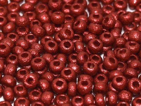 (CSB6-01890E) CZECH SEED BEADS 6/0 ETCHED LAVA RED (25 GMS) (CSB6-01890E) CZECH SEED BEADS 6/0 ETCHED LAVA RED (25 GMS)