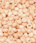 (CSB6-03050-14413E) CZECH SEED BEADS 6/0 CHALK WHITE ETCHED CHAMPAGNE LUSTER (25 GMS) (CSB6-03050-14413E) CZECH SEED BEADS 6/0 CHALK WHITE ETCHED CHAMPAGNE LUSTER (25 GMS)