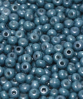 (CSB6-03050-14464) CZECH SEED BEADS 6-0 CHALK WHITE BABY BLUE LUSTER (25 GMS) CZECH SEED BEADS 6/0 CHALK WHITE BABY BLUE LUSTER