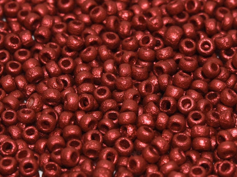 (CSB8-01890E) CZECH SEED BEADS 8/0 ETCHED LAVA RED (25 GMS) (CSB8-01890E) CZECH SEED BEADS 8/0 ETCHED LAVA RED (25 GMS)