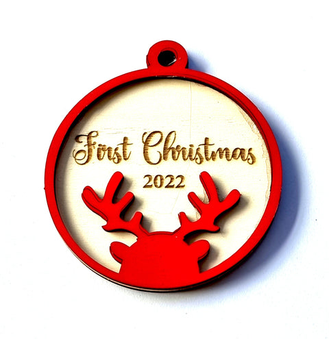 1ST CHRISTMAS Custom LASER ENGRAVED CUSTOM SNOW GLOBES 8-9CM DIAMETER Custom LASER ENGRAVED CUSTOM SNOW GLOBES 8-9CM DIAMETER