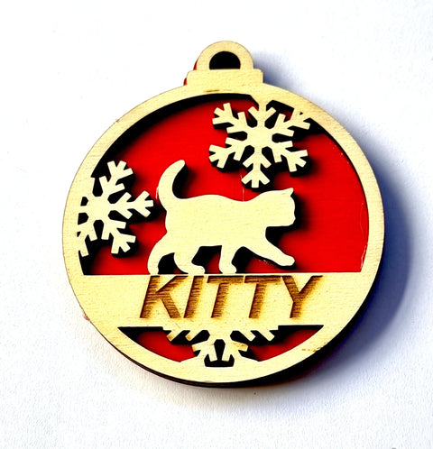 CAT WALKING Custom LASER ENGRAVED CUSTOM SNOW GLOBES 8-9CM DIAMETER Custom LASER ENGRAVED CUSTOM SNOW GLOBES 8-9CM DIAMETER