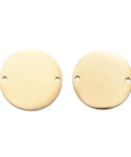 GOLDEN Custom Laser  Engraving - 304 Stainless Steel Links Stamping Blank Tag Flat Round, 20mm Custom Laser  Engraving - 304 Stainless Steel Links Stamping Blank Tag Flat Round, 20mm