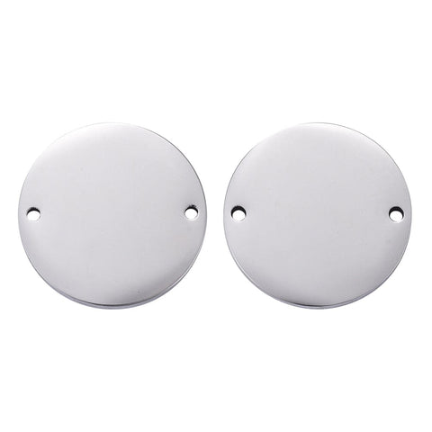 STAINLESS STEEL Custom Laser  Engraving - 304 Stainless Steel Links Stamping Blank Tag Flat Round, 20mm Custom Laser  Engraving - 304 Stainless Steel Links Stamping Blank Tag Flat Round, 20mm