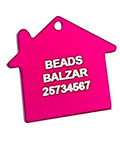 Custom Laser Engraving Service Aluminium House 38x35mm Custom Laser Engraving Service Aluminium House 38x35mm