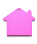 FUCHSIA Custom Laser Engraving Service Aluminium House 38x35mm Custom Laser Engraving Service Aluminium House 38x35mm
