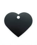 BLACK Custom Laser Engraving Service Heart Charms 33x38mm Custom Laser Engraving Service Heart Charms 33x38mm