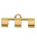 (CYM-012210-GP) PIPERI III-TILA BD ENDING 24K GOLD PLATE (2 PCS) (CYM-012210-GP) PIPERI III-TILA BD ENDING 24K GOLD PLATE (2 PCS)