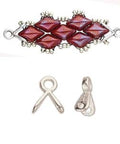(CYM-GD-012049-SP) CYMBAL TRIADES-GEMDUO BD ENDING ANT. SILVER PLATE (4 PCS) TRIADES-GEMDUO BD ENDING ANT. SILVER PLATE