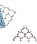 (CYM-M80-012218-SP) LAKOS IV-8-0 BEAD ENDING ANT. SILVER PLATE (1 PC) LAKOS IV-8/0 BEAD ENDING ANT. SILVER PLATE