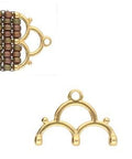 (CYM-M80-012234-GP) CYMBAL LAKOS III-8-0 BEAD ENDING 24K GOLD PLATE (2 PCS) LAKOS III-8/0 BEAD ENDING 24K GOLD PLATE