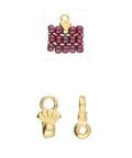 (CYM-M80-012326-GP) PILOS-8-0 BEAD ENDING 24K GOLD PLATE (4 PCS) PILOS-8/0 BEAD ENDING 24K GOLD PLATE