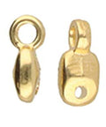(CYM-SD-012204-GP) CYMBAL VOURKOTI-SUPERDUO BEADEND 24K GOLD PLATE (4 PCS) VOURKOTI-SUPERDUO BEADEND 24K GOLD PLATE
