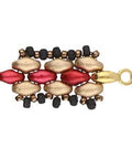 (CYM-SD-012204-GP) CYMBAL VOURKOTI-SUPERDUO BEADEND 24K GOLD PLATE (4 PCS) VOURKOTI-SUPERDUO BEADEND 24K GOLD PLATE