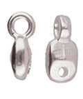 (CYM-SD-012204-SP) CYMBAL VOURKOTI-SUPERDUO BEADEND ANT. SILVER PLATE (4 PCS) VOURKOTI-SUPERDUO BEADEND ANT. SILVER PLATE