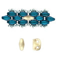 (CYM-SD-012356-AB) CYMBAL VITALI-SUPERDUO BEAD SUB ANT. BRASS PLATE (6 PCS) VITALI-SUPERDUO BEAD SUB ANT. BRASS PLATE