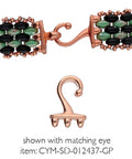 (CYM-SD-012438-RG) CYMBAL MESARIA III-SUPERDUO HOOK ROSE GOLD PLATE (2 PCS) MESARIA III-SUPERDUO HOOK ROSE GOLD PLATE
