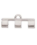 (CYM-TL-012210-SP) CYMBAL PIPERI III-TILA BD ENDING ANT. SILVER PLATE  (2 PCS) CYMBAL PIPERI III-TILA BD ENDING ANT. SILVER PLATE 