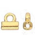 (CYM-TL-012230-GP) CYMBAL SOROS-TILA BEAD ENDING 24K GOLD PLATE (4 PCS) CYMBAL COMPONENTS