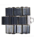 (CYM-TL-012230-SP) CYMBAL SOROS-TILA BEAD ENDING ANT. SILVER PLATE (4 PCS) CYMBAL ENDING