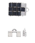 (CYM-TL-012362-SP) CYMBAL PIPERI II-TILA BD ENDING ANT. SILVER PLATE (2 PCS) PIPERI II-TILA BD ENDING ANT. SILVER PLATE